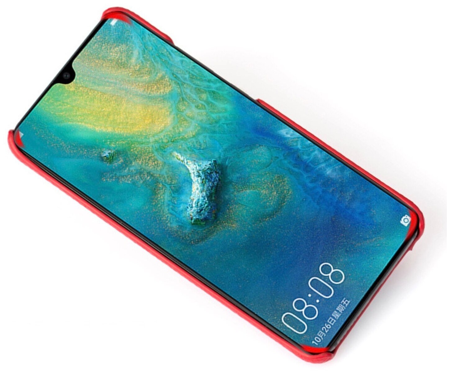 Чехол-накладка Чехол. ру Premium для Huawei Mate 20 Pro/ Mate 20 RS 6.39 из натуральной импортной кожи роскошная эксклюзивная панель с фактурной рел.