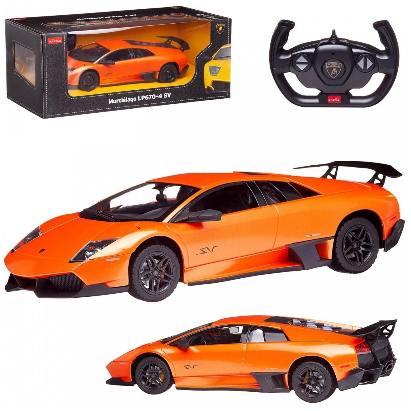 Машина р/у 1:14 Murcielago LP670-4 оранжевый Rastar 38900O