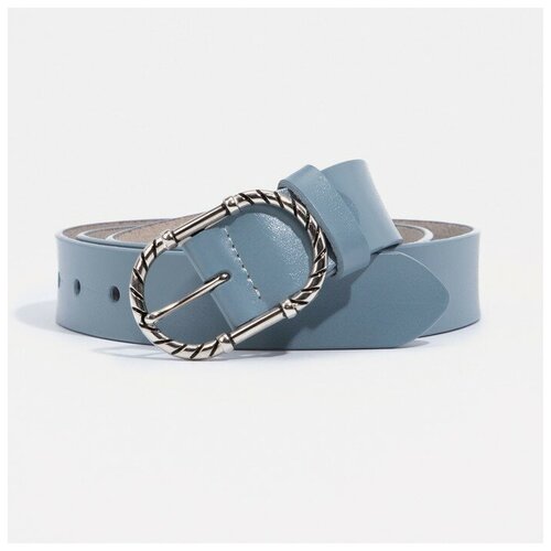 фото Ремень жен 05-01-02-01, 3*0,3*110 см, винт, пряжка металл, т.серый noname