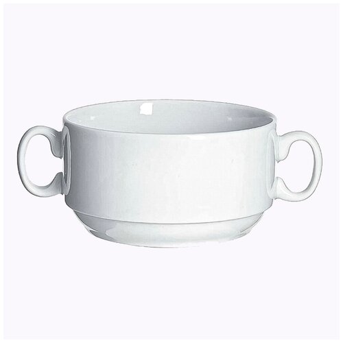 Супница бульонница с ручками 300мл фарфор