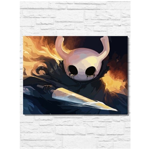 Картина по номерам на холсте Игра Hollow knight (PS 5, PS 4, PS 3, Xbox 360, Xbox ONE, PC, ios) - 9441 Г 30x40 картина по номерам на холсте игра hollow knight ps 5 ps 4 ps 3 xbox 360 xbox one pc ios 9446 г 30x40