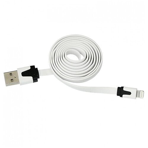 USB-Lightning кабель для iPhone/PVC/flat/white/1m/REXANT 1 шт арт. 18-1974