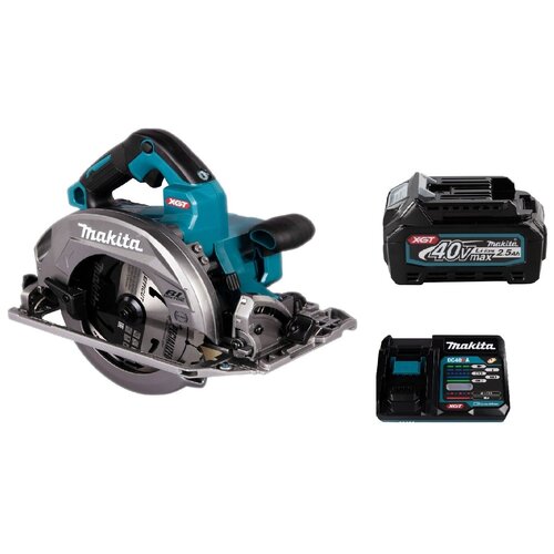 Пила дисковая аккумуляторная Makita HS004GZ 185мм, 40В 1 акб 2,5ач и ЗУ