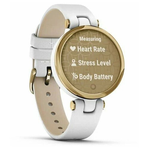 Умные часы GARMIN LILY светло-золотистый безель белый корпус и итальянский кожаный ремешок 3289000₽