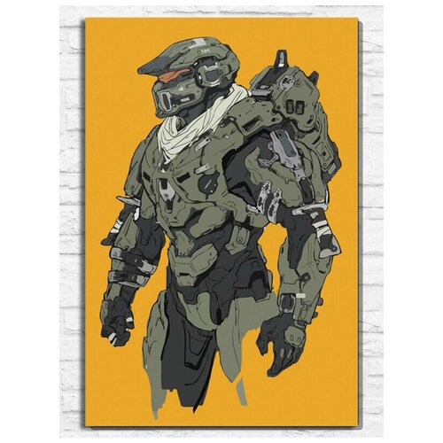 Картина по номерам на холсте игра Halo (PS, Xbox, PC, Switch) - 9705 В 60x40 картина по номерам на холсте игра medievil ps xbox pc switch 9827 в 60x40