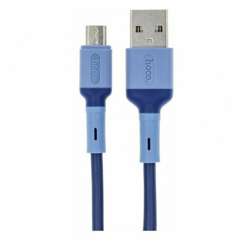 Дата-кабель Hoco X65 USB-MicroUSB, 1 м, синий
