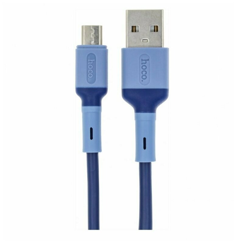 Дата-кабель Hoco X65 USB-MicroUSB 1 м синий