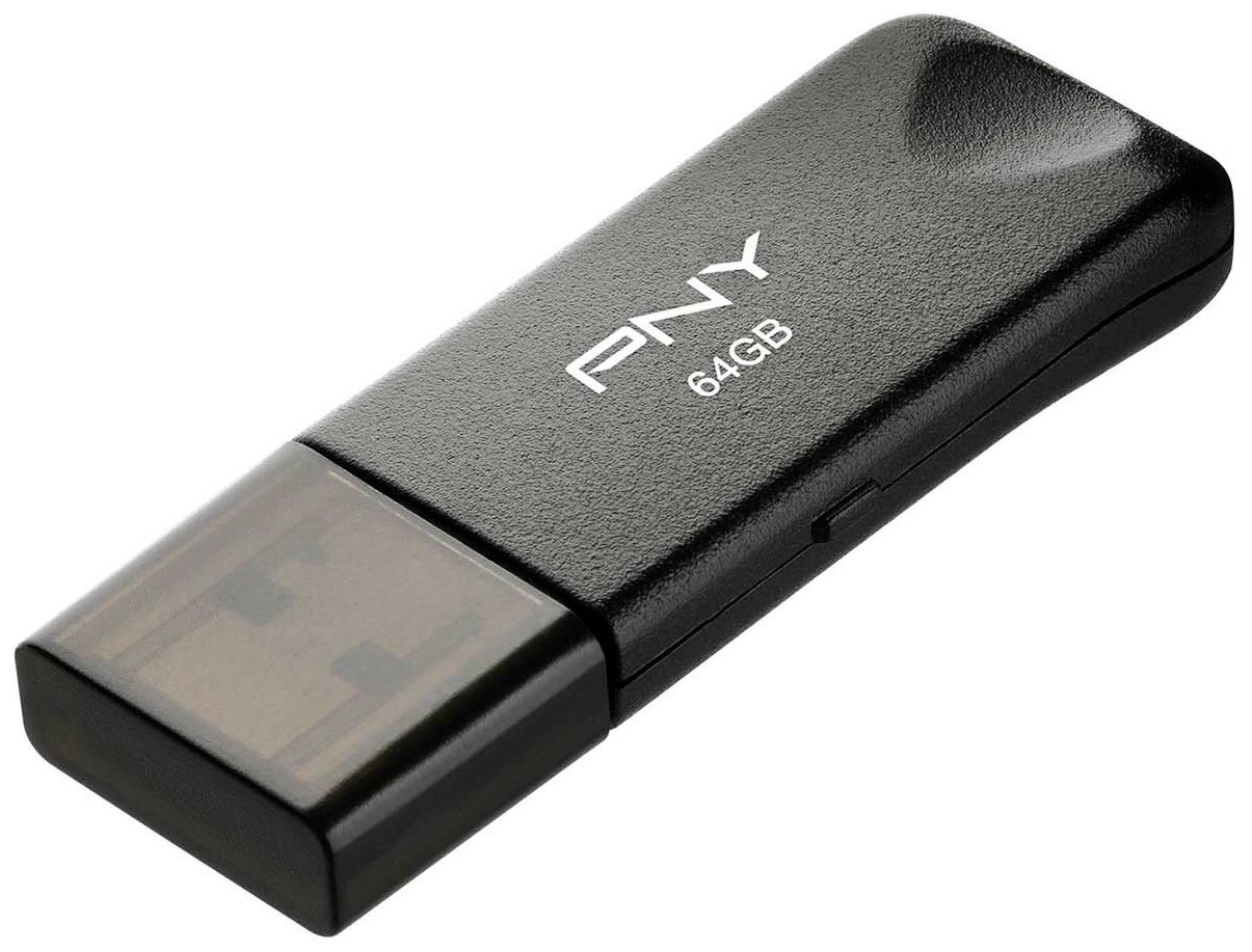 Флеш-диск 64GB PNY Attache Classic USB 3.0, черный [FD64GATTC30KTRK-EF]