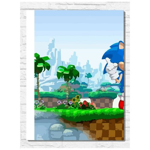 Картина по номерам на холсте игра sonic generations - 9670 В 30x40 картина по номерам на холсте игра sonic forces 9665 в 30x40