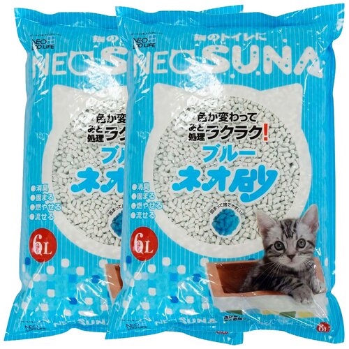 Neo Loo Life Neo Suna наполнитель комкующийся для туалета кошек с цветовым индикатором (6 + 6 л)