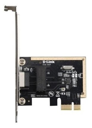 D-Link Сетевая карта DGE-560T D2A Сетевой PCI Express адаптер с 1 портом 10 100 1000Base-T