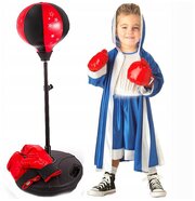 Набор для бокса детский (груша, перчатки, насос), напольная груша с перчатками, набор юного боксёра, боксёрская груша, 67-105 см