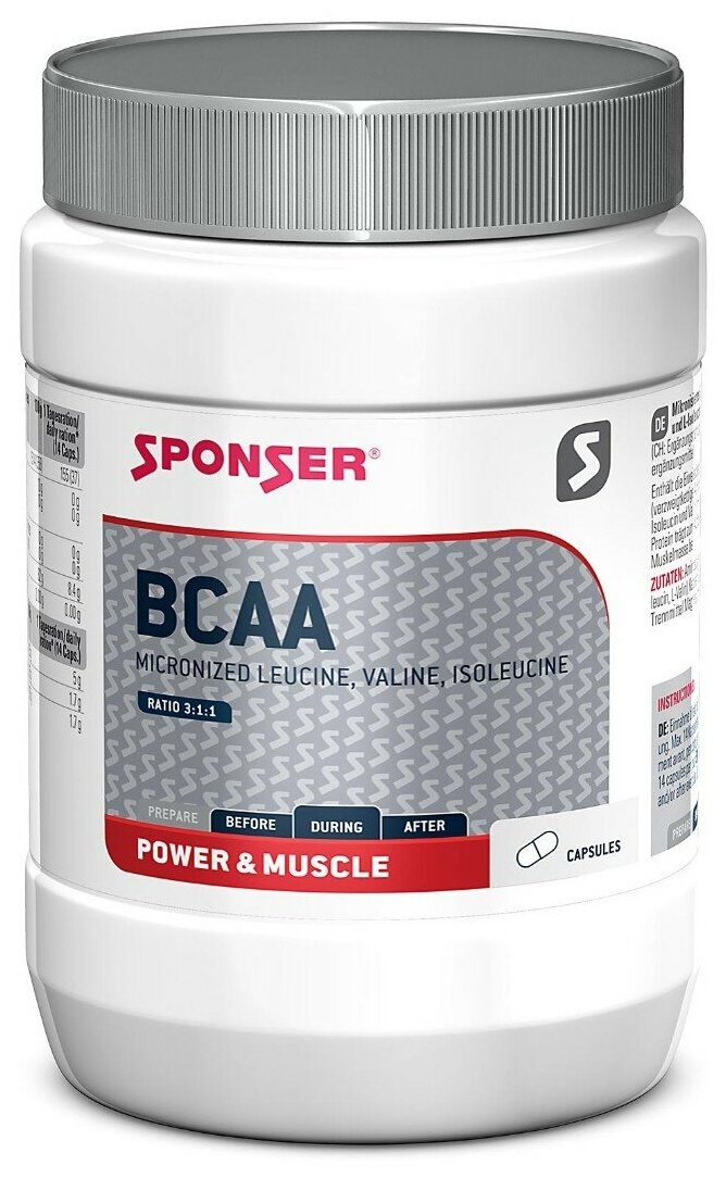 BCAA 3:1:1 SPONSER BCAA 3:1:1 350 капсул, Нейтральный