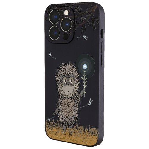 Силиконовый чехол с защитой камеры Mcover для Apple iPhone 13 Pro Max Союзмультфильм Ежик в тумане и фонарик противоударный чехол с защитой камеры mcover для samsung galaxy s22 союзмультфильм ежик в тумане и фонарик