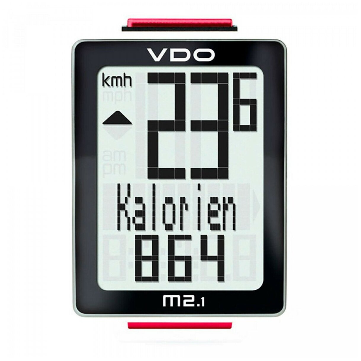 Велокомпьютер VDO M2.1, 10ф, 3-строчный дисплей