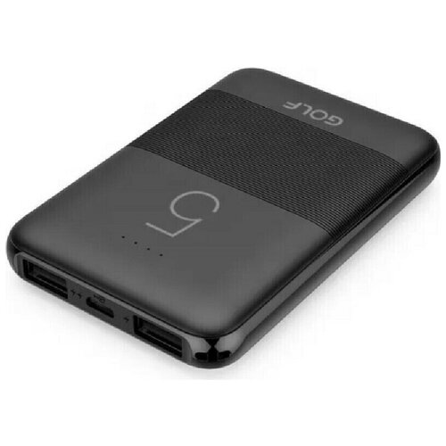 Внешний аккумулятор GOLF G95 Powerbank 5000 mahUSB 1А 21Aчерный 60700₽