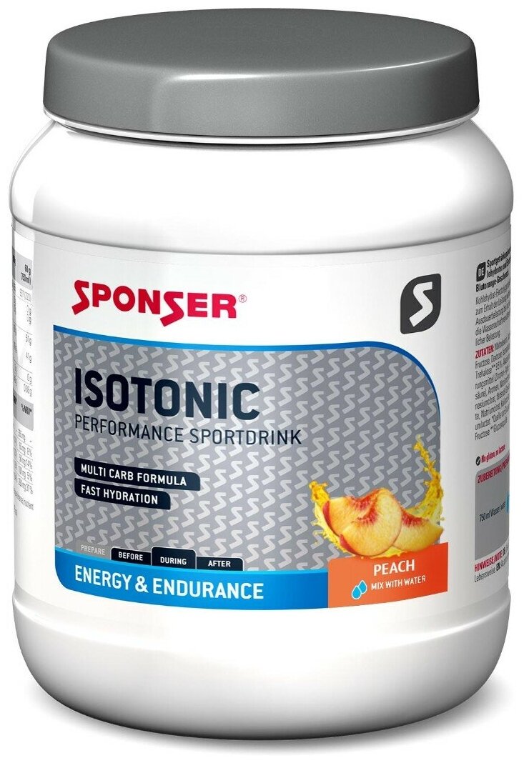 Изотоник SPONSER ISOTONIC 1000 г, Персик