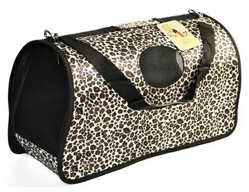 HOMEPET Леопард 53 см х 25 см х 30 см сумка-переноска для животных, шт