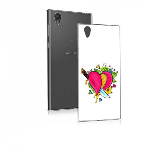 Чехол задняя-панель-накладка-бампер MyPads Фруктовое сердце для Sony Xperia E5 противоударный чехол задняя панель накладка бампер mypads фруктовое сердце для sony xperia z2 противоударный