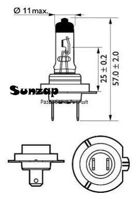 PHILIPS 12972PRC1 Лампа H7 12V 55W Vision, карт.1 шт.