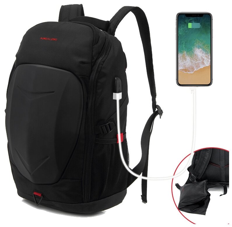 Стильный универсальный рюкзак для ноутбука, для школы, для города KINGSLONG Backpack, с отделением для ноутбука и планшета