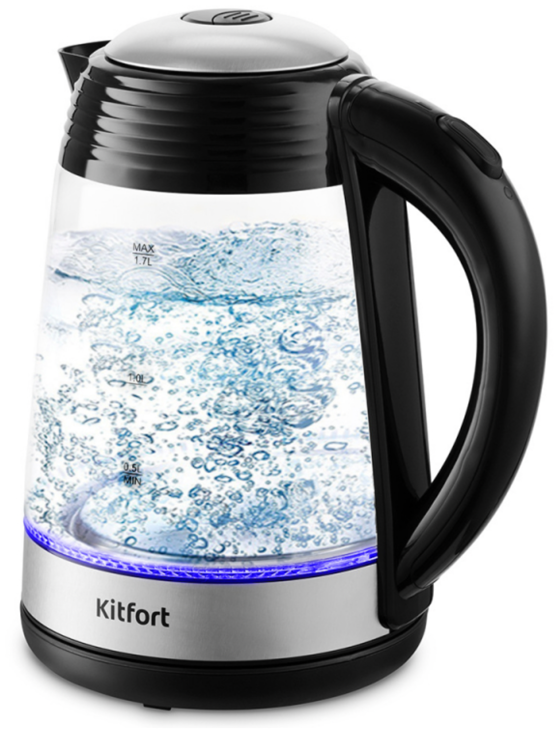 Чайник Kitfort КТ 1.7л фильтр нержавеющая сталь подсветка 2200Вт