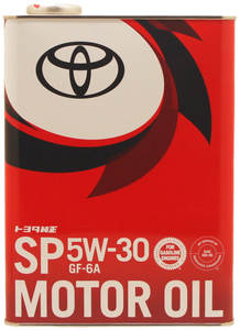 Полусинтетическое моторное масло TOYOTA SP 5W-30, 4 л, 1 шт.
