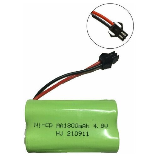 Аккумулятор NI-CD AA 4.8V 1800MAH форма ROW разъем YP аккумулятор ni cd 4 8v 350 mah 2 3aa разъем yp nicd 48t 350 yp