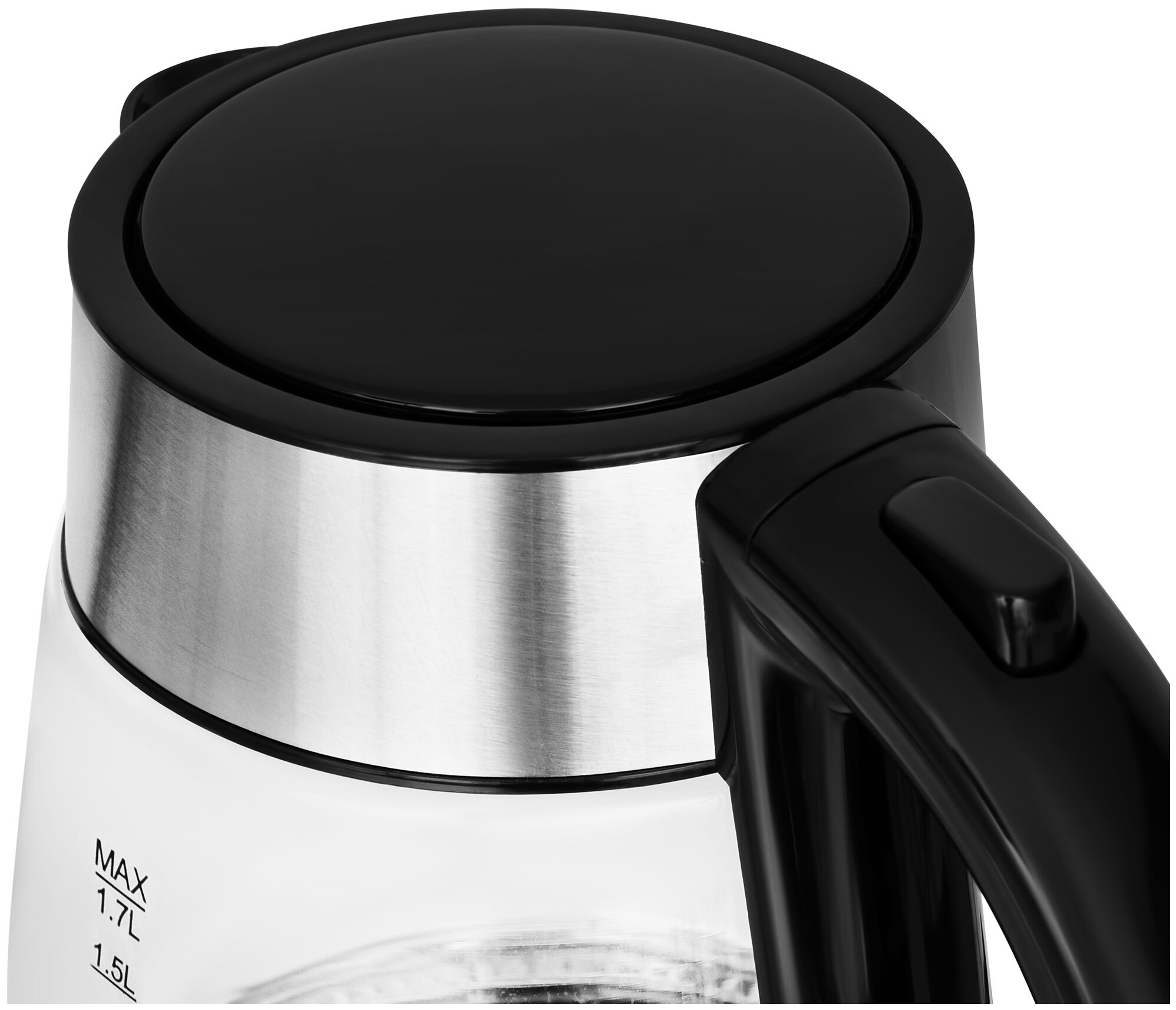 Чайник электрический STARWIND , 2200Вт, черный и серебристый - фото №3