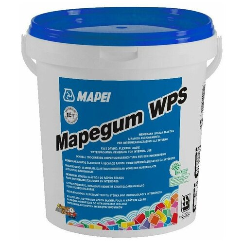 MAPEGUM WPS акриловый полимер для гидроизоляции (5 кг) гидроизоляция mapei mapegum wps 10 кг