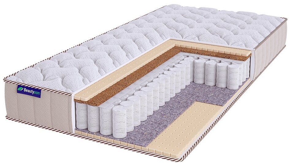 Матрас Beautyson Roll Spring Mix Latex 1 S600 Lux 80х195