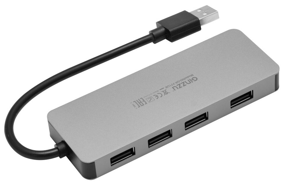 HUB GR-771UB Ginzzu USB 2.0 4 port (505104)