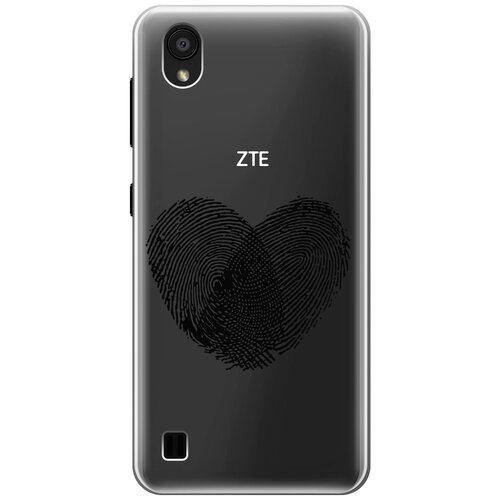Силиконовый чехол с принтом Lovely Fingerprints для ZTE Blade A5 (2019) / ЗТЕ Блейд А5 2019 силиконовый чехол на zte blade a5 2019 горное озеро для зте блейд а5 2019