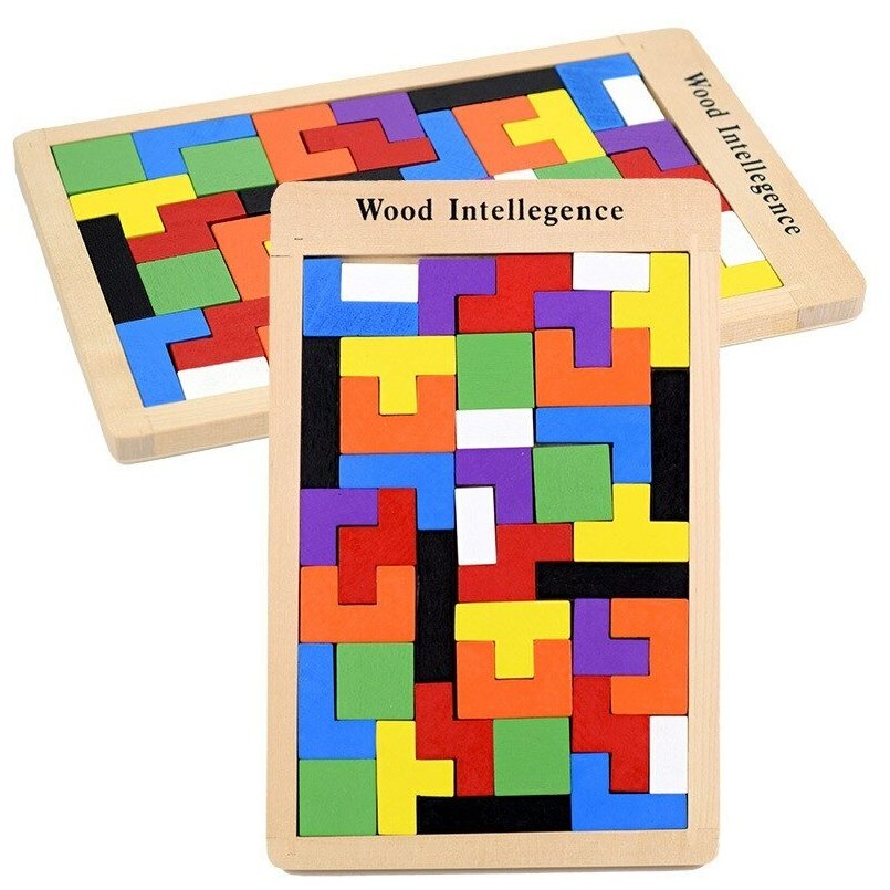 Головоломка пазл тетрис деревянный логическая игра для детей, Mfgame
