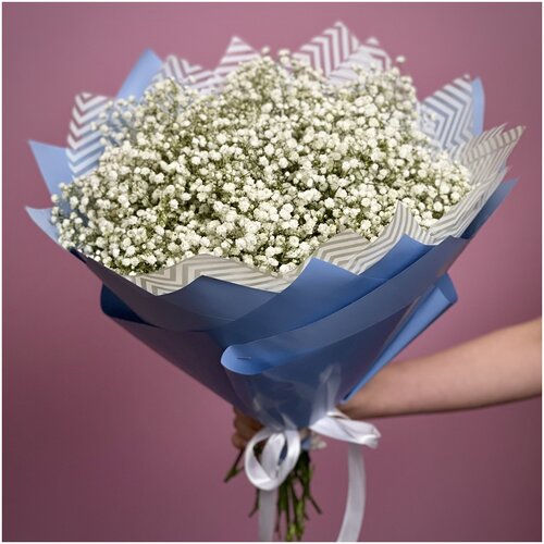 Букет цветов из 19 белых гипсофил
