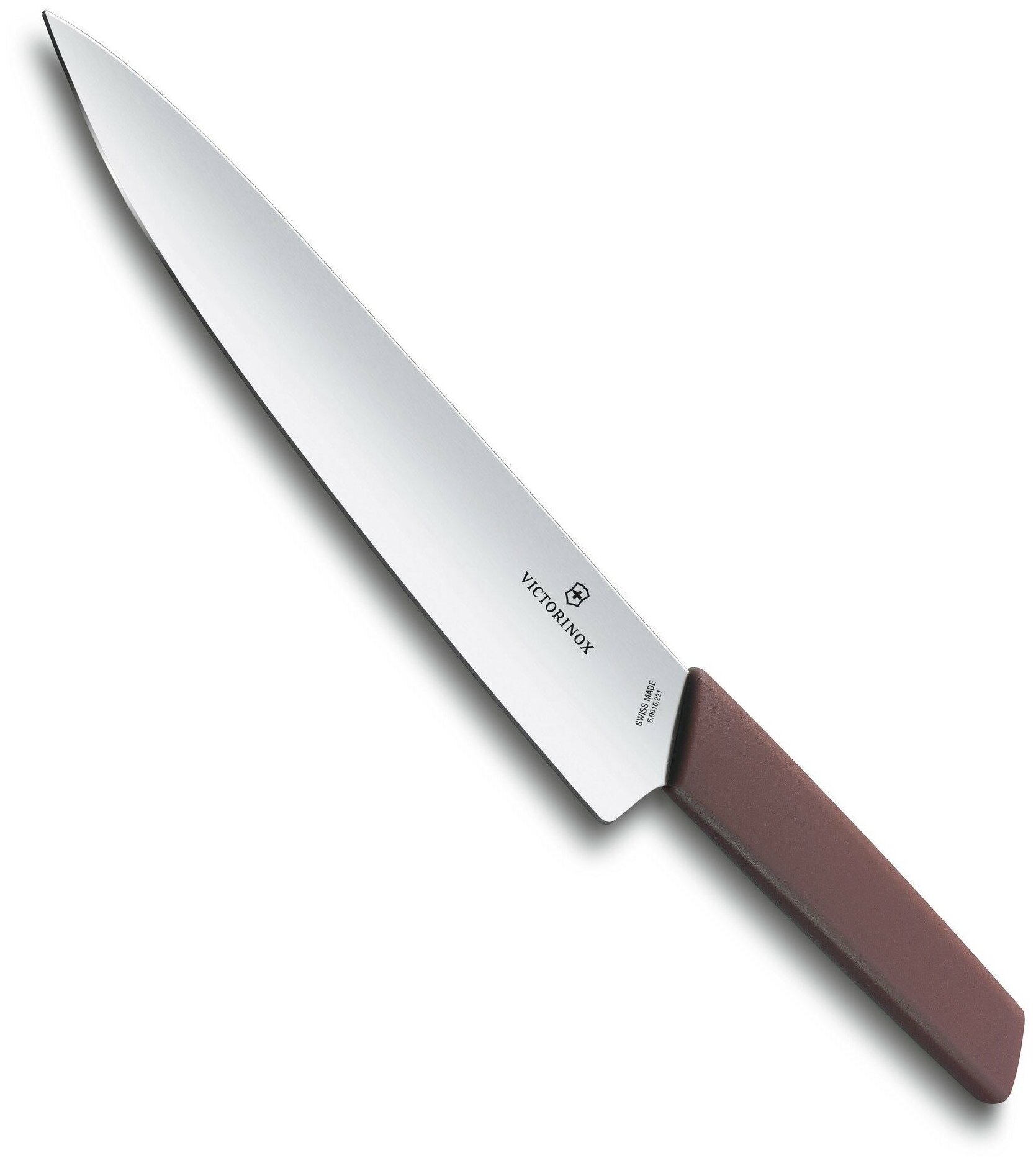 Victorinox Kitchen 6.9016.221B Нож для разделки универсальный victorinox, лезвие прямое с заостренным кончиком 22 см, бордовый
