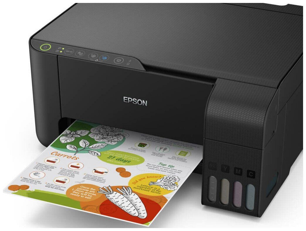 МФУ струйное Epson L3150 A4 цветной струйный черный