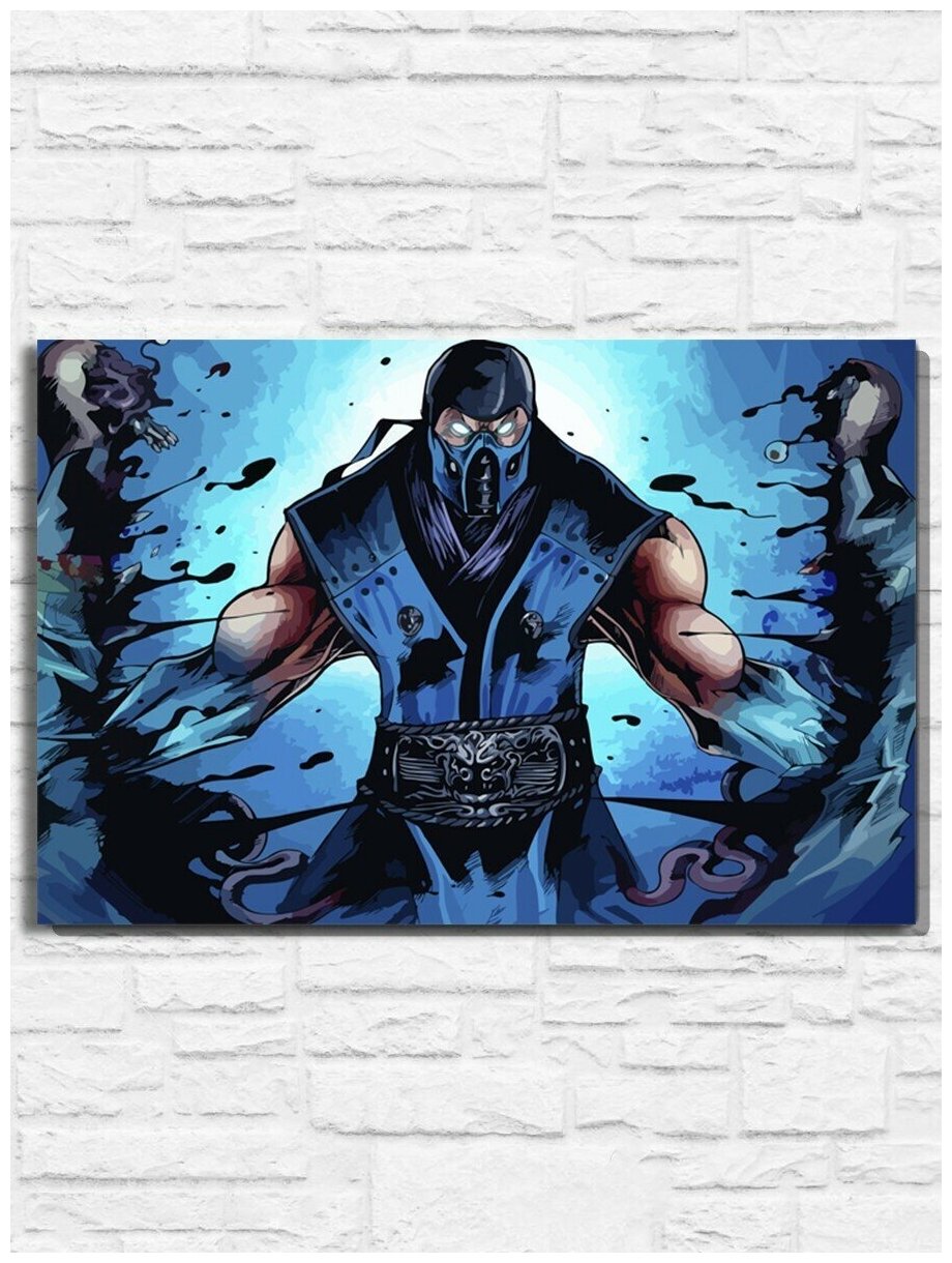 Картина по номерам на холсте Игра Mortal Kombat (PS 5, PS 4, PS 3, Xbox 360, Xbox ONE, PC, ios) - 9450 Г 60x40