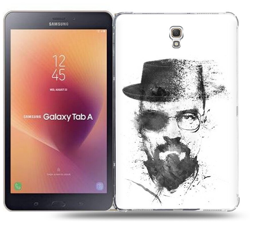 Чехол задняя-панель-накладка-бампер MyPads загадочный человек для Samsung Galaxy Tab A 8.0 (2017) SM-T380/T380/T385 противоударный