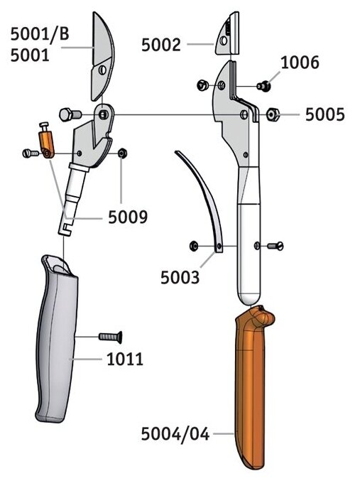 Секатор LOWE 5.109 с наковаленкой, вращающаяся ручка Германия - фотография № 3