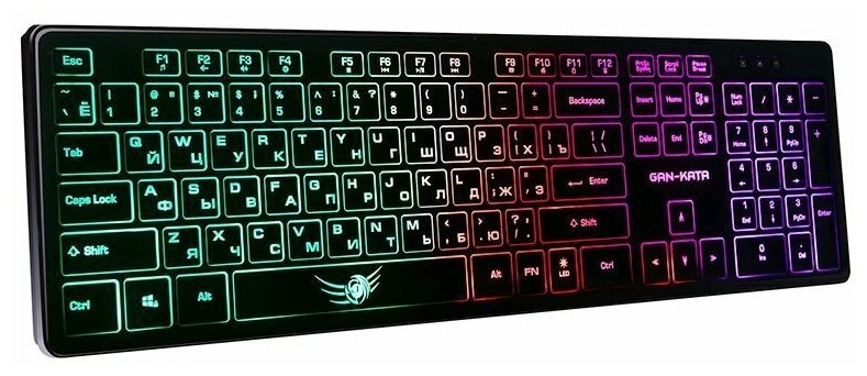 Клавиатура игровая Dialog KGK-17U black Gan-Kata с подсветкой - чёрная