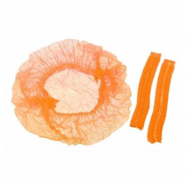 Шапочка берет шарлотта (100шт) оранжевая