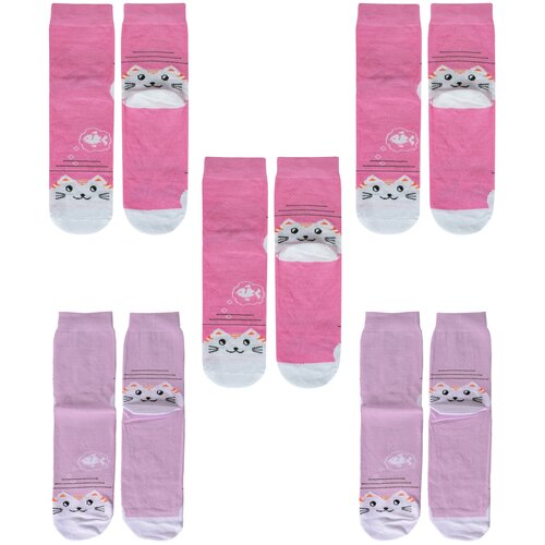 Носки ХОХ 5 пар, размер 20-22, мультиколор носки юстатекс для девочек нескользящие 5 пар размер 20 22 мультиколор