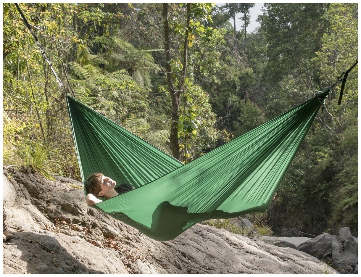 Сверхлёгкий гамак Ticket to the Moon Lightest Hammock Forest Green - фотография № 3