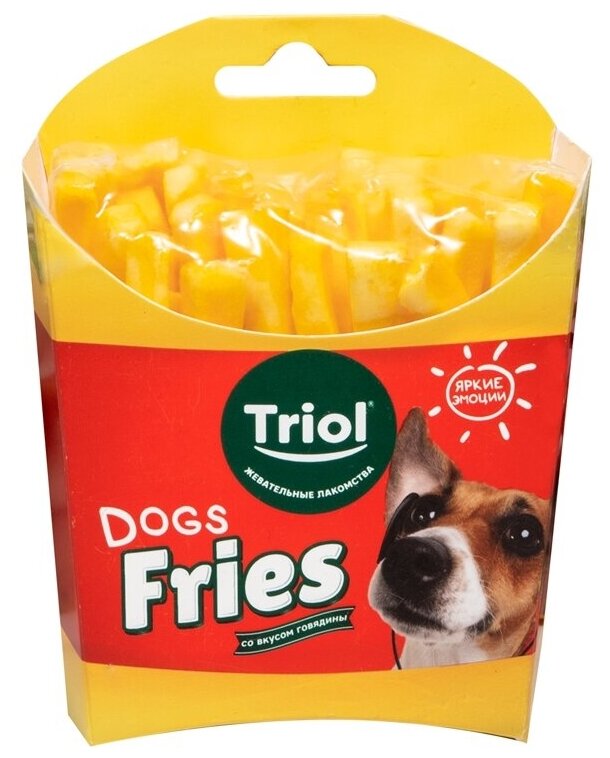 Triol FUN FOOD лакомство для собак "Картофель фри", 100 г