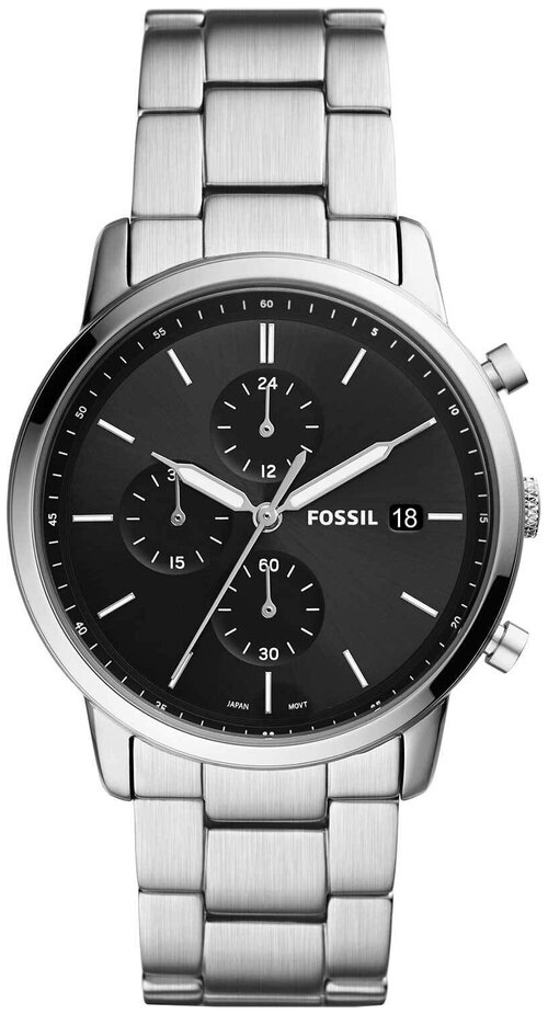 Наручные часы FOSSIL Часы наручные Fossil FS5847, серебряный, черный