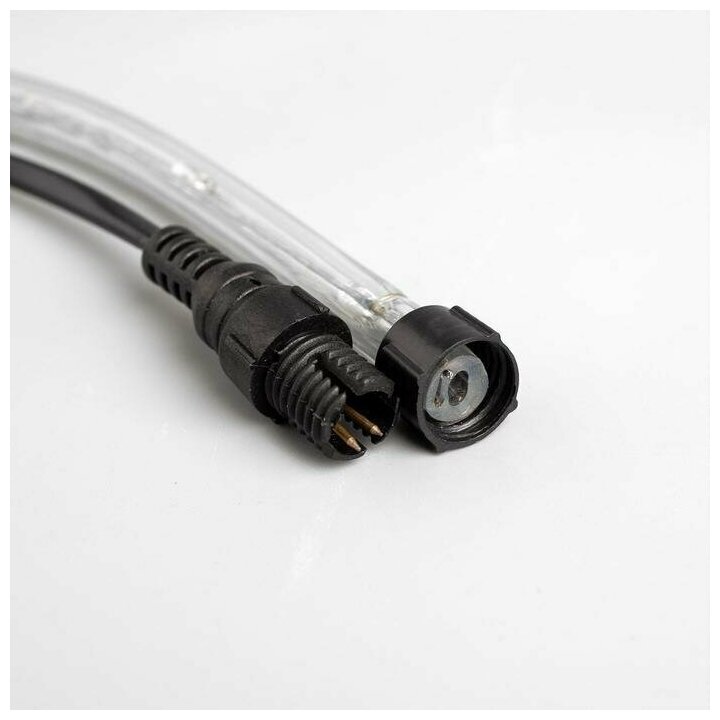 LED шнур 10 мм, круглый, 20 м, чейзинг, 2W-LED/м-24-220V, с контр. 8р, белый - фотография № 16