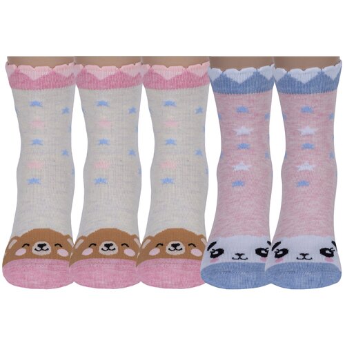 фото Комплект из 5 пар детских носков rusocks (орудьевский трикотаж) микс 2, размер 12-14