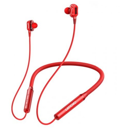 Беспроводные наушники Lenovo HE05 Pro Neckband Wireless Hanging Headset Red 109800₽