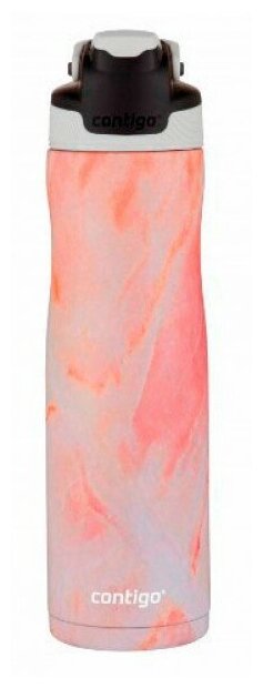 Термос-бутылка Contigo Couture Chill 0.72л. белый/розовый (2127884) - фотография № 2